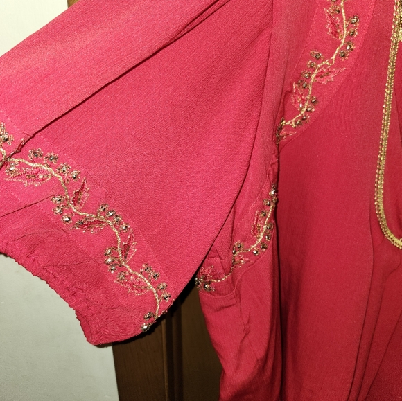 Dressy Red Blouse - Picture 2 of 5